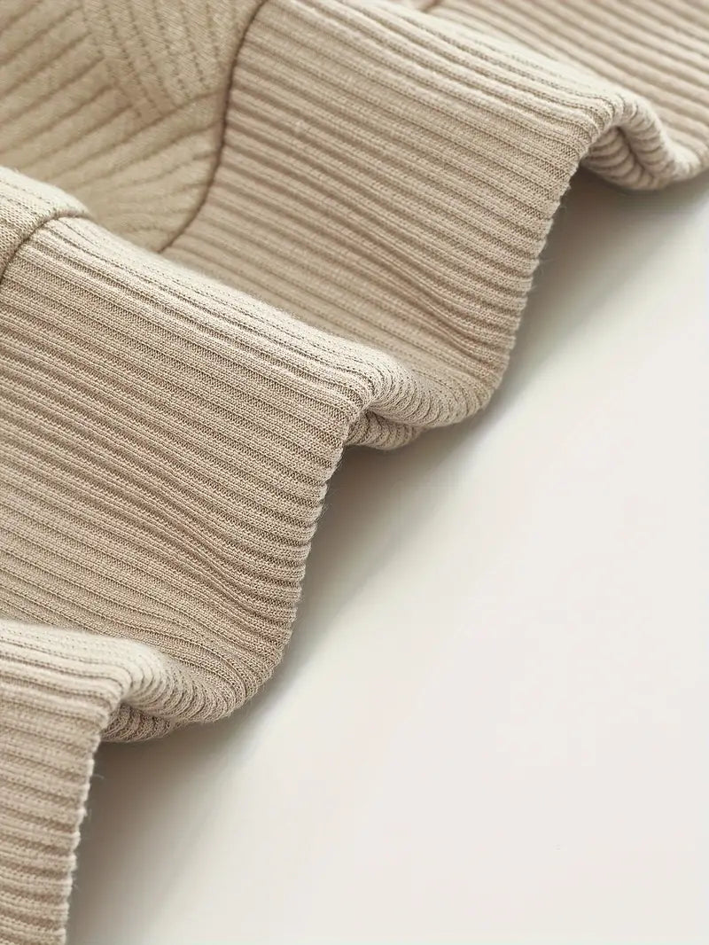Levoire | Pull Confortable à Col Zippé à Manches Longues