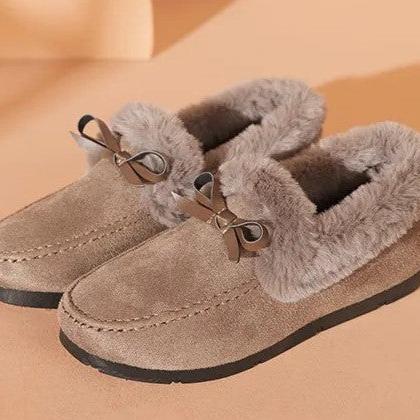 Levoire | Chaussures en cuir à semelle plate antidérapante chaude Kaki