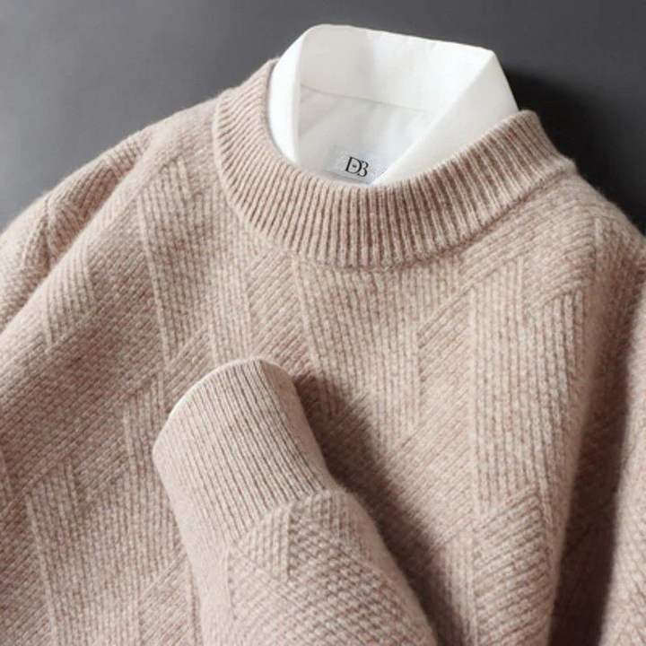 Levoire | Pull Cachemire Raffiné Khaki