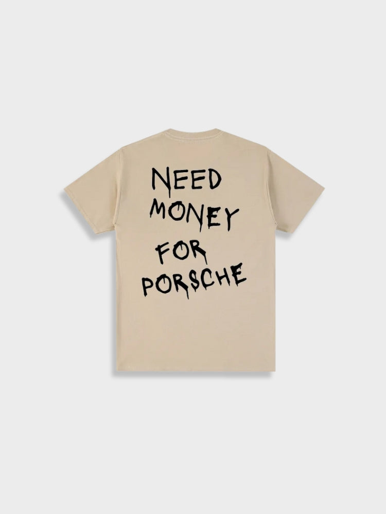 Levoire | T-Shirt Avec Impression De Collecte De Vin Pour Hommes Beige
