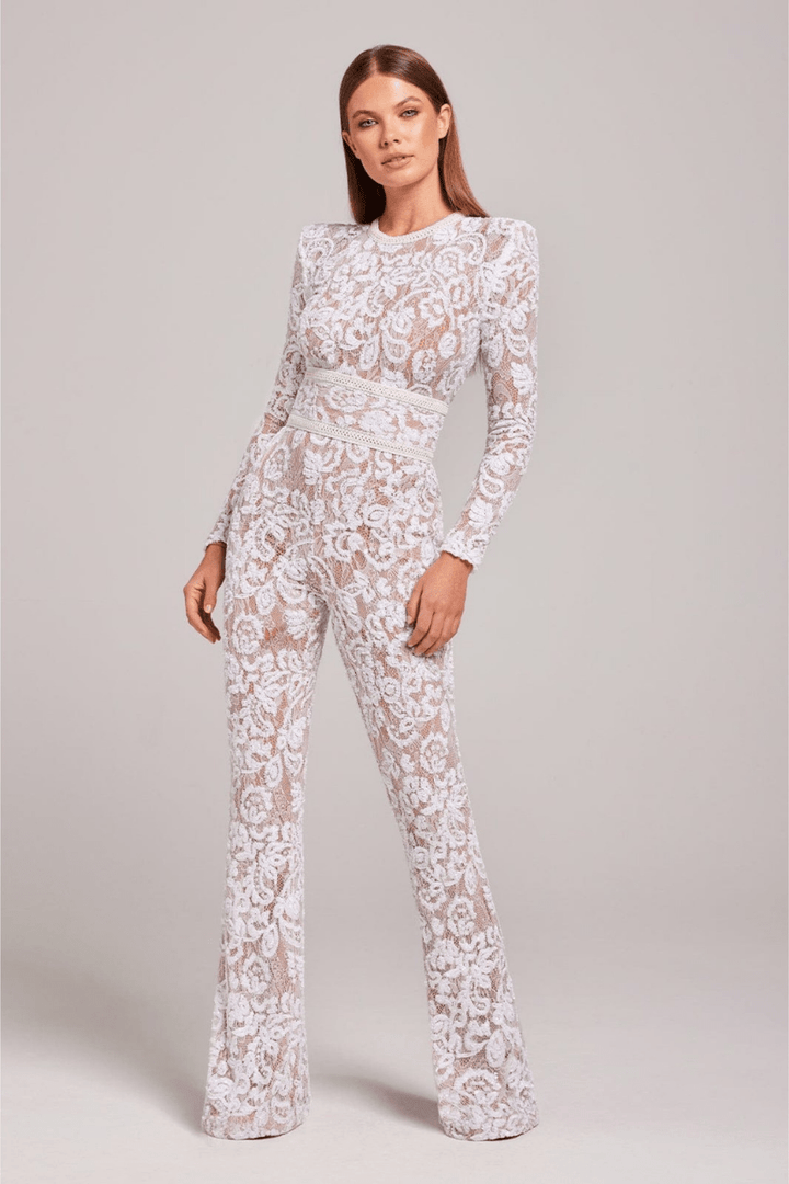 Levoire | Combinaison Femme Élégante Tendance Mode Blanc