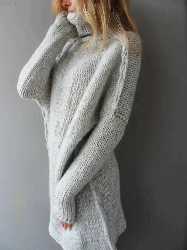 Levoire | Pull À Col Montant Surdimensionné Gris