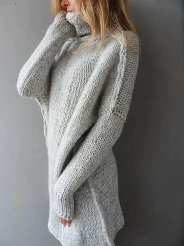 Levoire | Pull À Col Montant Surdimensionné Gris