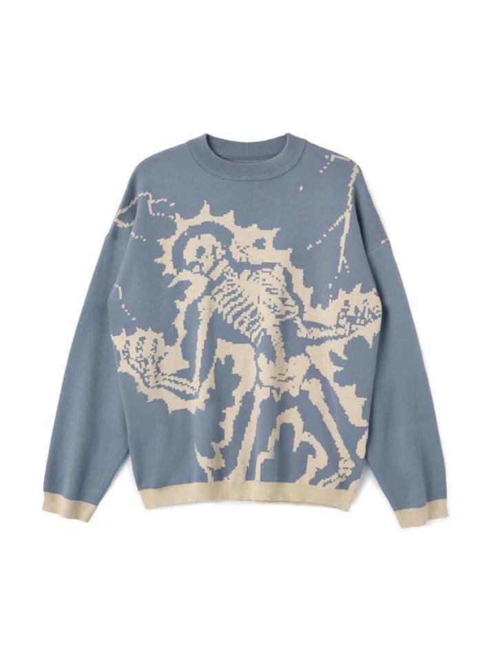 Levoire | Pull En Tricot Avec Imprimé Crâne