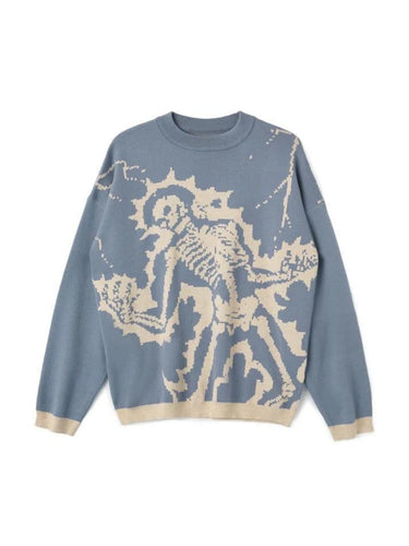 Levoire | Pull En Tricot Avec Imprimé Crâne