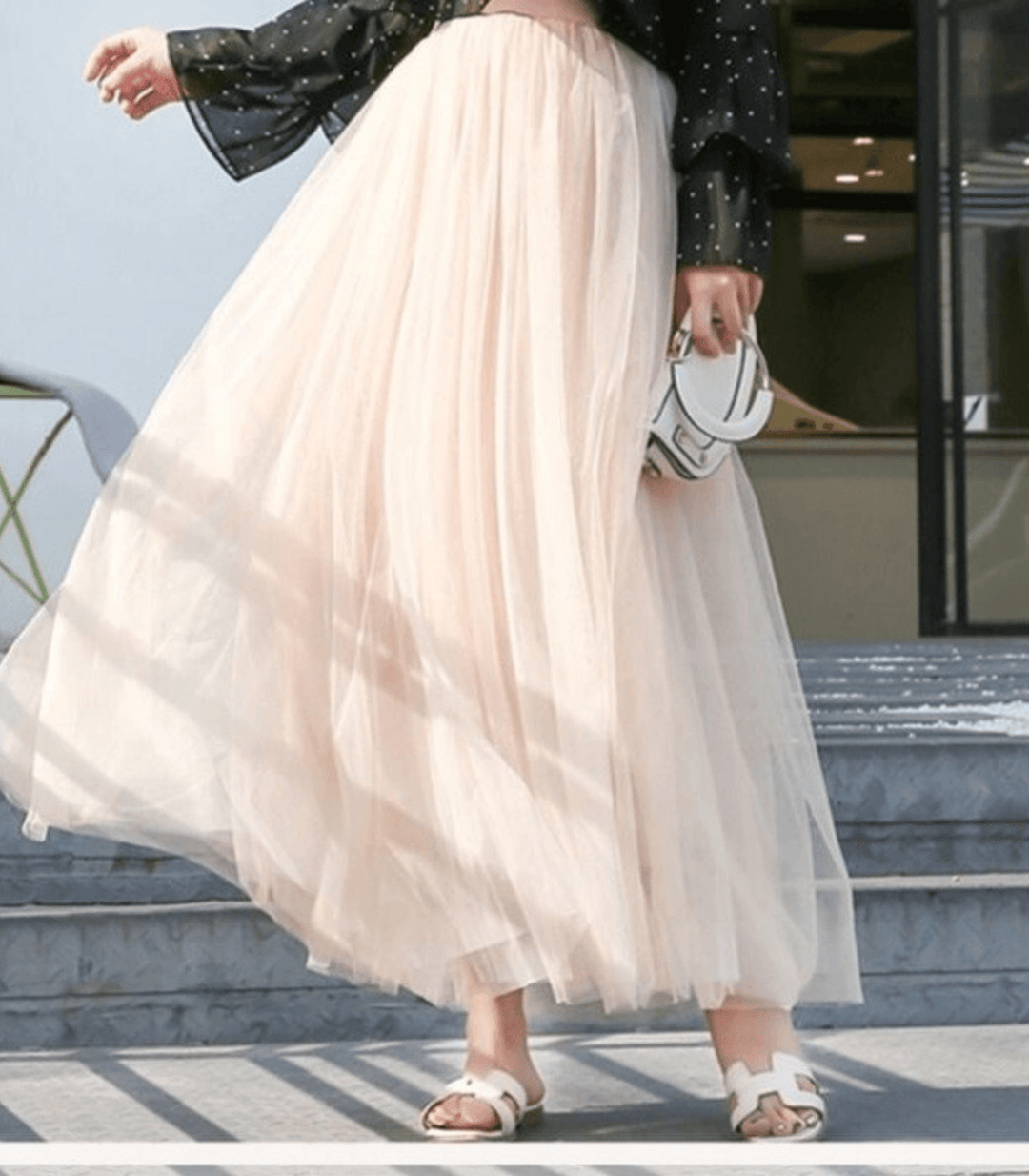 Levoire | Jupe À Taille Haute Jupe Élégante Pour Femmes Beige
