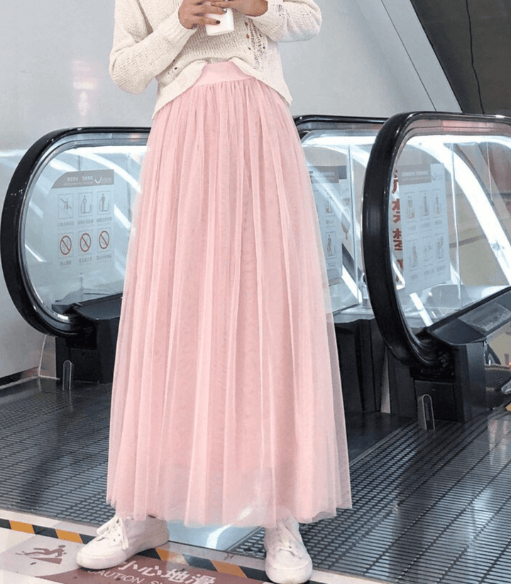 Levoire | Jupe À Taille Haute Jupe Élégante Pour Femmes Rosa