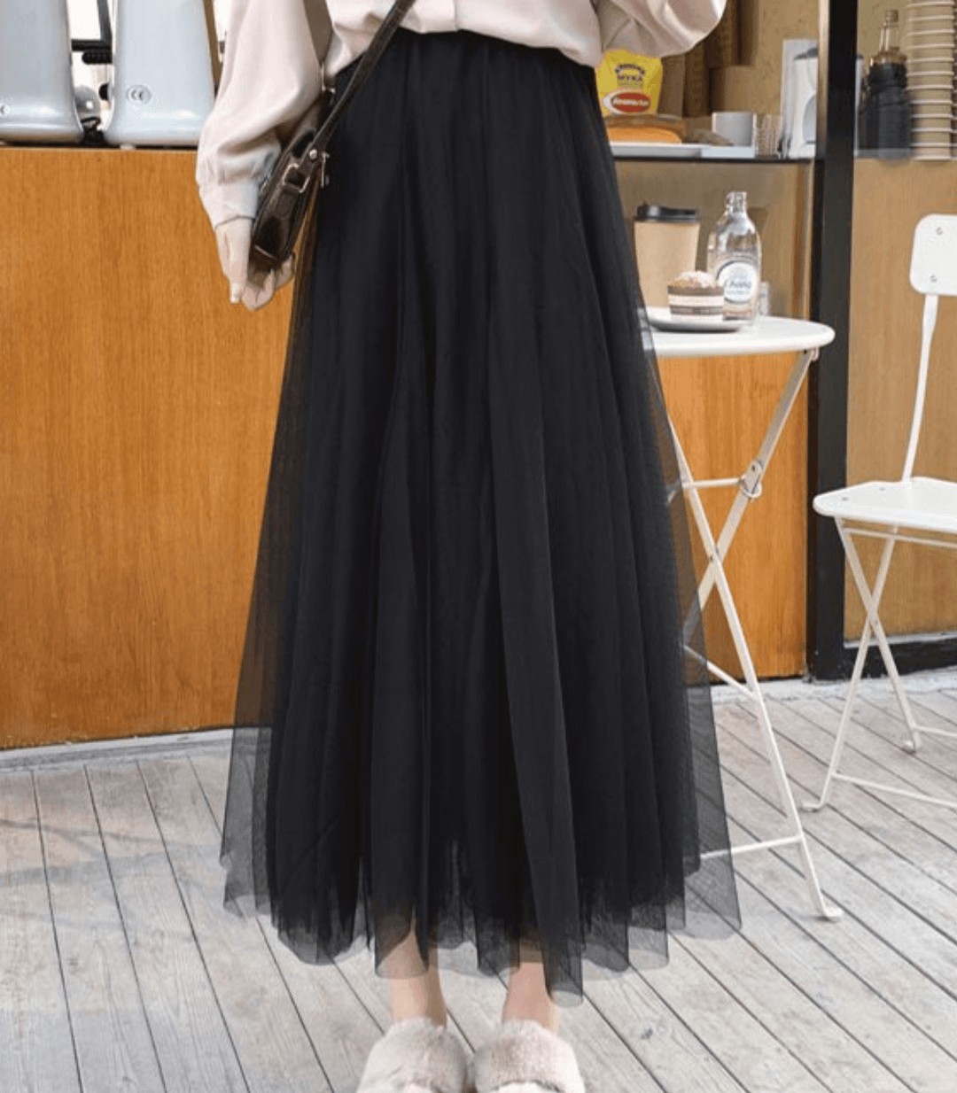 Levoire | Jupe À Taille Haute Jupe Élégante Pour Femmes Noir