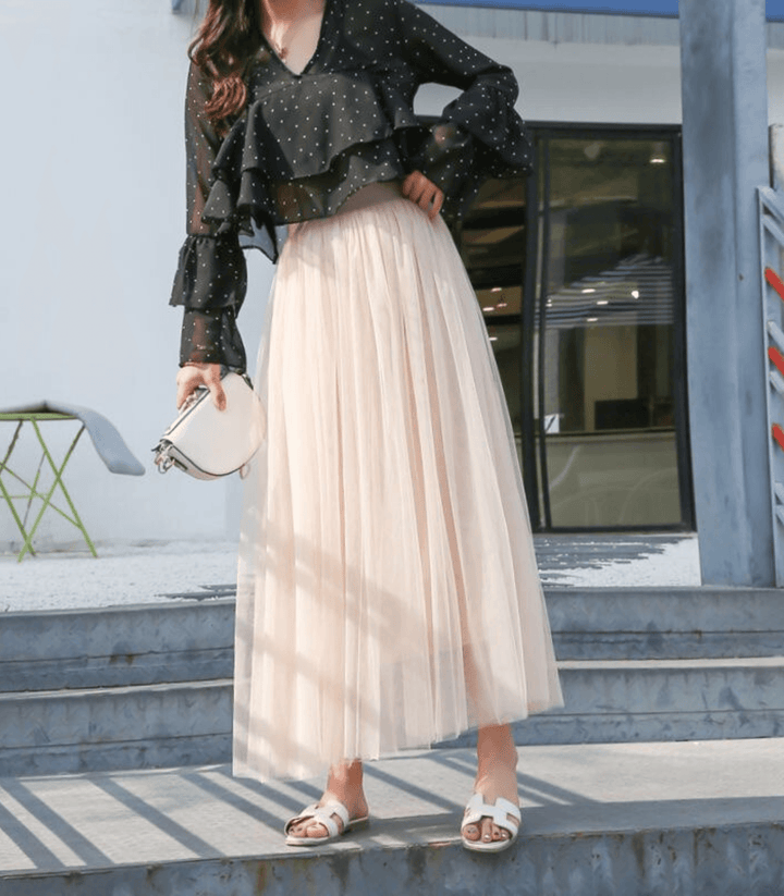 Levoire | Jupe À Taille Haute Jupe Élégante Pour Femmes Blanc
