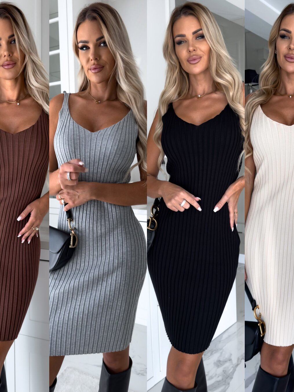 Levoire | Ensemble deux pièces (robe + pull) Blanc