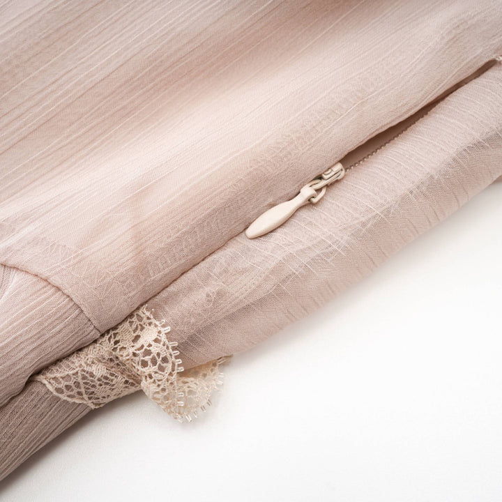 Levoire | Robe Mini À Volants À Manches Longues Rose