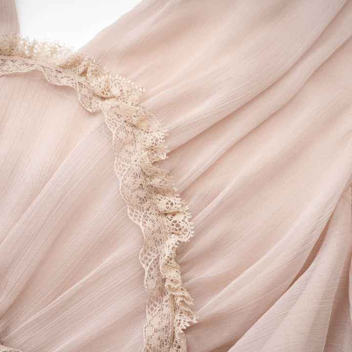 Levoire | Robe Mini À Volants À Manches Longues Rose