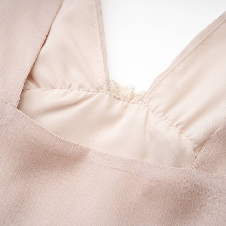 Levoire | Robe Mini À Volants À Manches Longues Rose