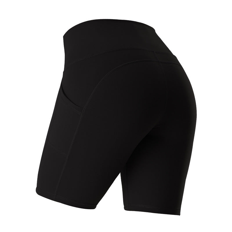 Levoire | Short De Gym Un Short Sexy Et Joli, Près Du Corps, Avec Des Poches Noir