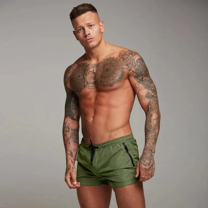 Levoire | Shorts De Bain Pour Hommes Avec Poche Vert