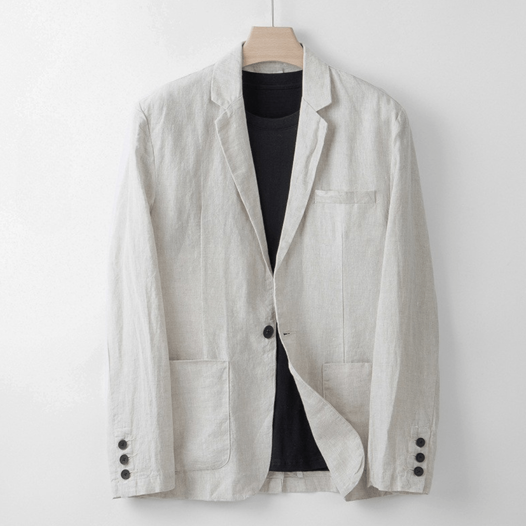 Levoire | Coupe Cintrée Blazer En Lin Sable beige