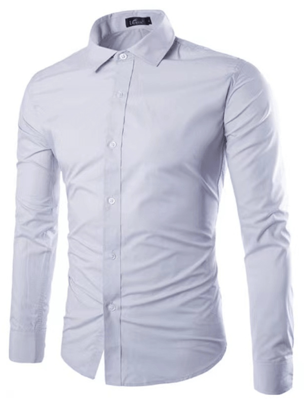 Levoire | Chemise Slim Sans Repassage Homme Gris