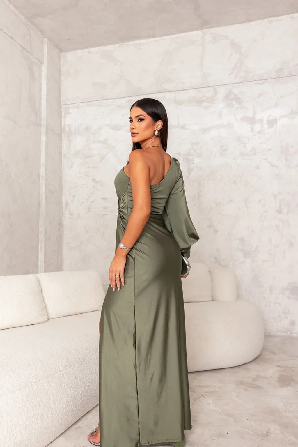 Levoire | Robe Classique Pour Femmes Avec Une Coupe Élégante Vert foncé