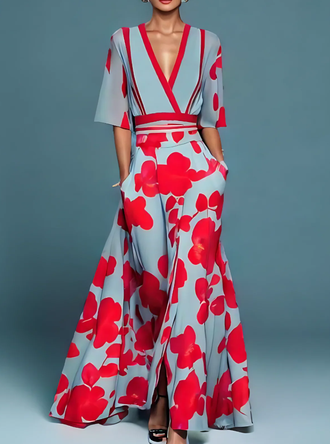 Levoire | Robe à fleurs classique 2XL