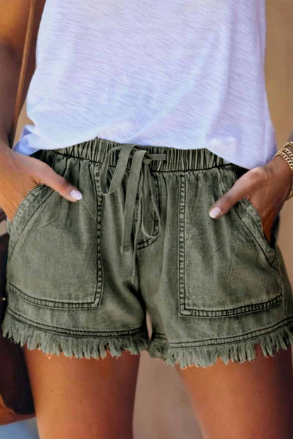 Levoire | Short en jean tendance Vert