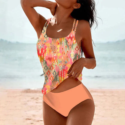 Levoire | Maillot De Bain À Imprimé Tendance Orange