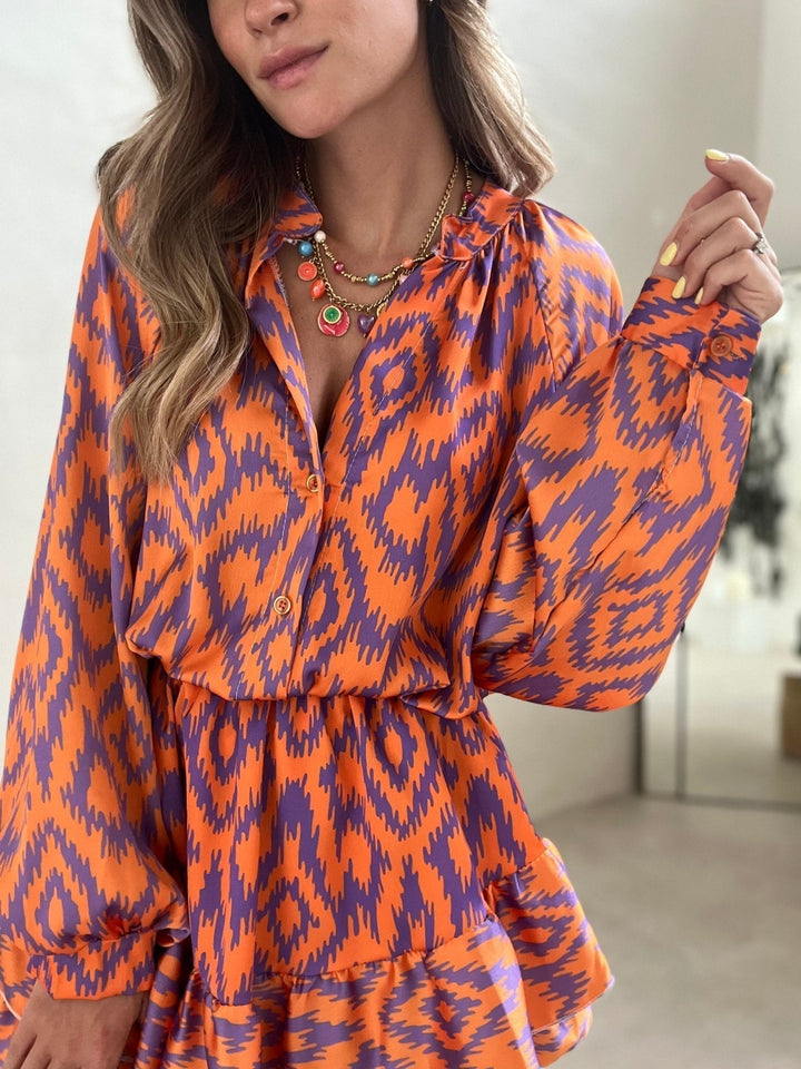 Levoire | Robe Mini Élégante Orange S