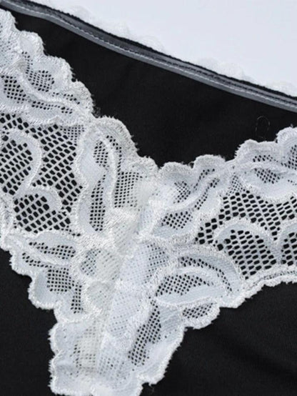 Levoire | Robe Maxi Avec Patchwork En Dentelle Et Décolleté En V