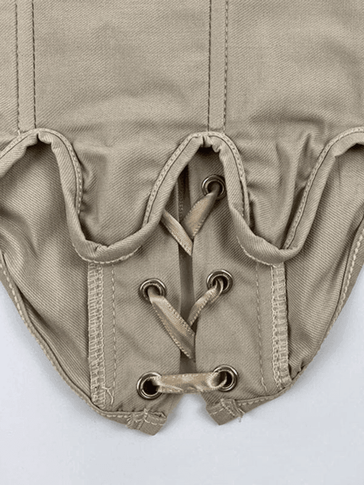 Levoire | Haut De Corset À Lacets Asymétriques