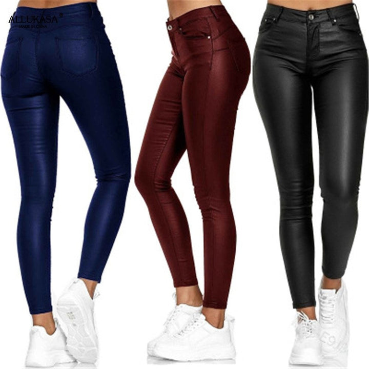 Levoire | Pantalons Taille Haute Étroits Avec Fermeture À Boutons
