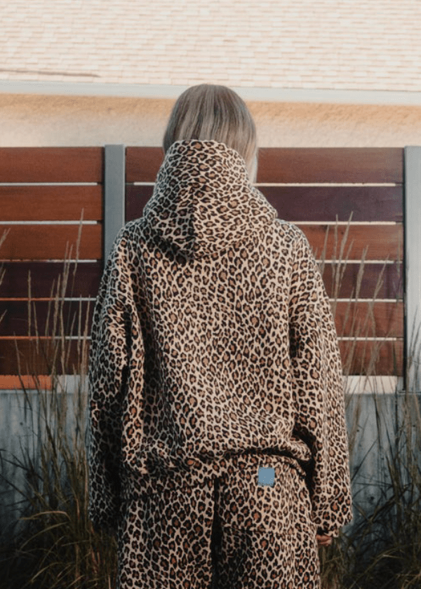 Levoire | Imprimé léopard Sweat à capuche Femme Pull Pull Gilet
