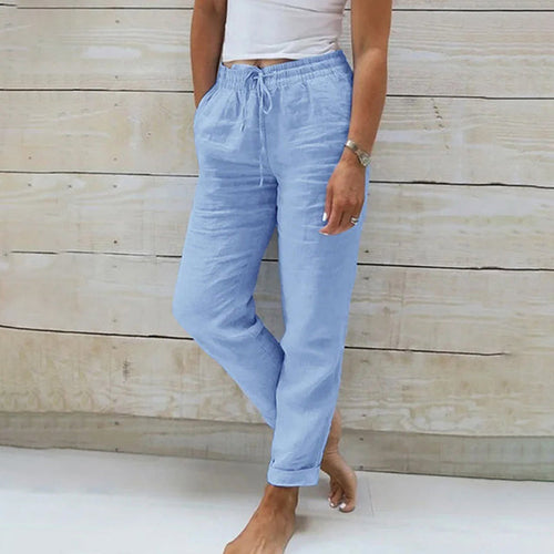 Levoire | Décontracté Pantalons D'Été Légers Pour Femmes En Effet Lin
