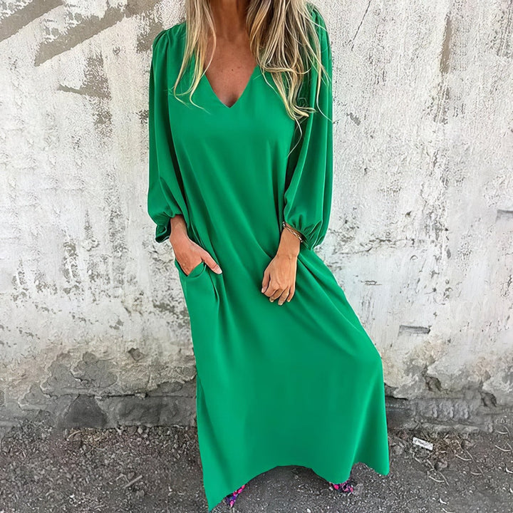 Levoire | Robe Boho longue Vert