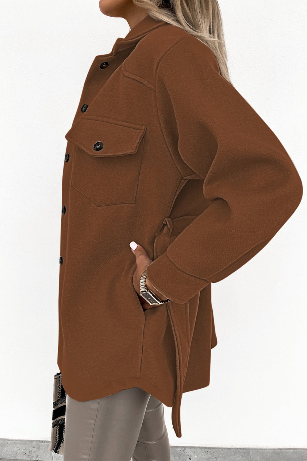 Levoire | Manteau décontracté et à la mode Marron XL