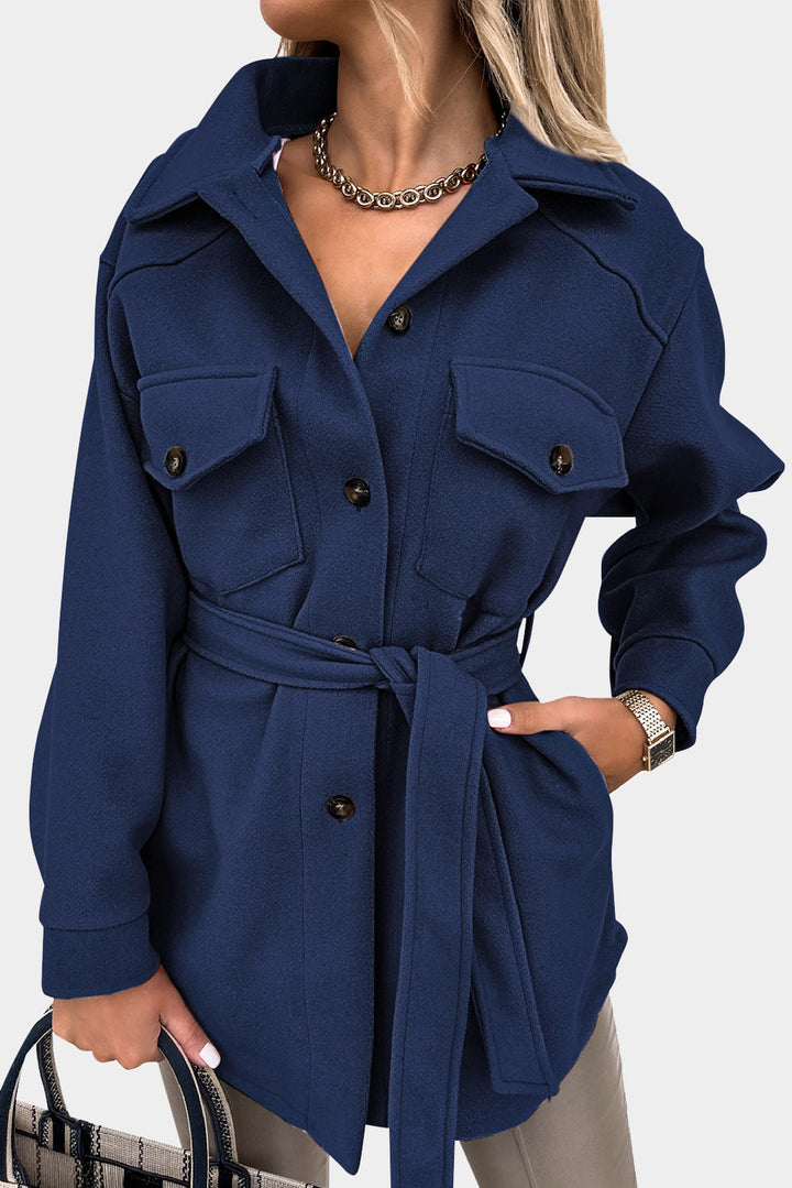 Levoire | Manteau décontracté et à la mode Bleu S