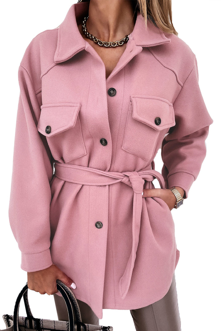 Levoire | Manteau décontracté et à la mode Rose 2XL