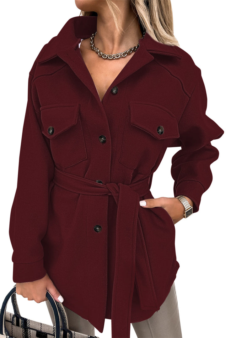 Levoire | Manteau décontracté et à la mode Rouge 2XL