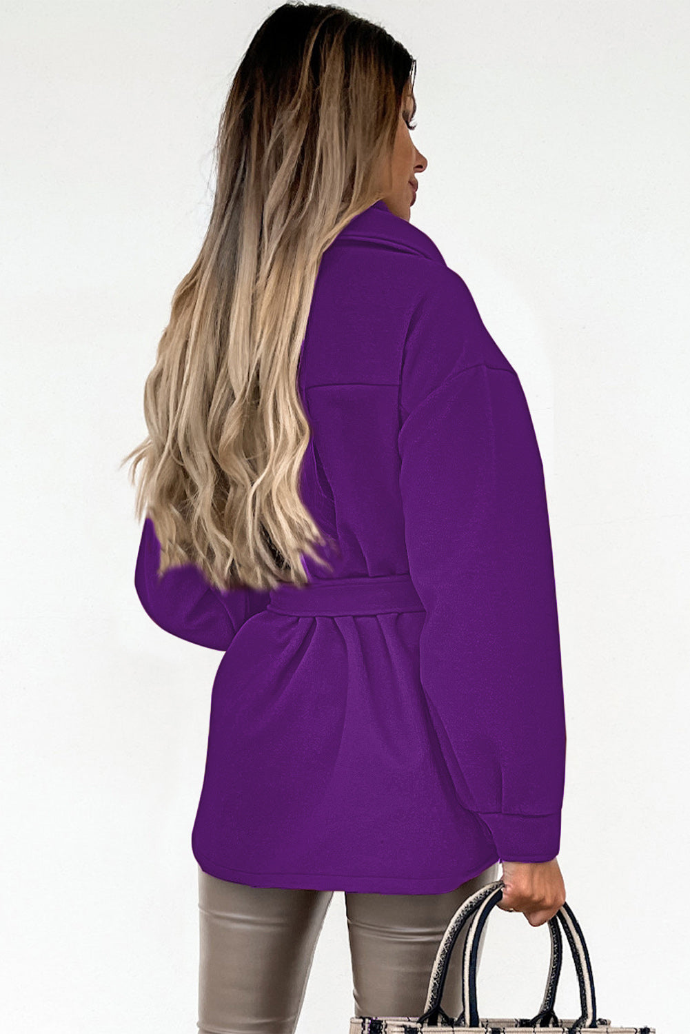 Levoire | Manteau décontracté et à la mode Pourpre L