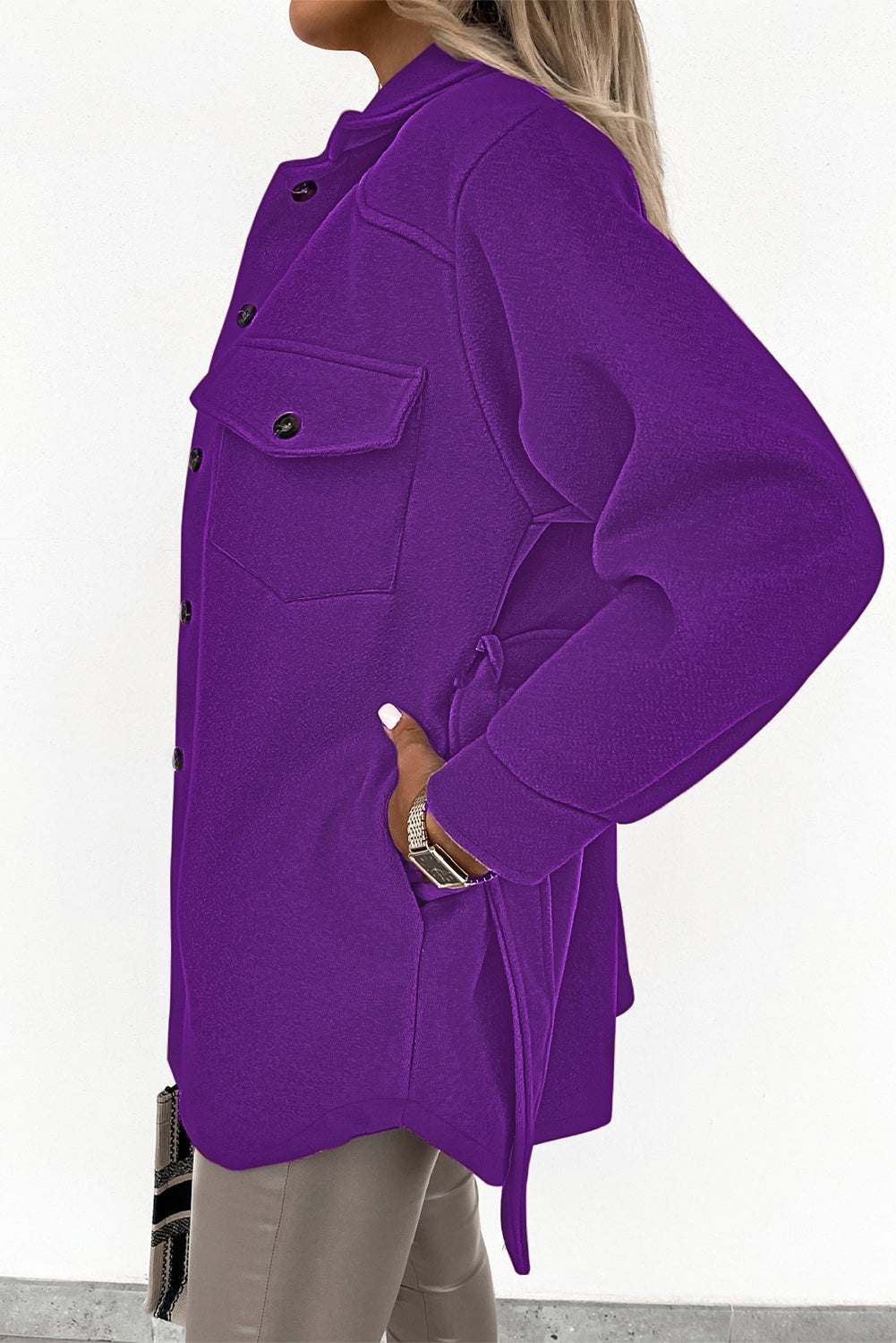 Levoire | Manteau décontracté et à la mode Pourpre XL