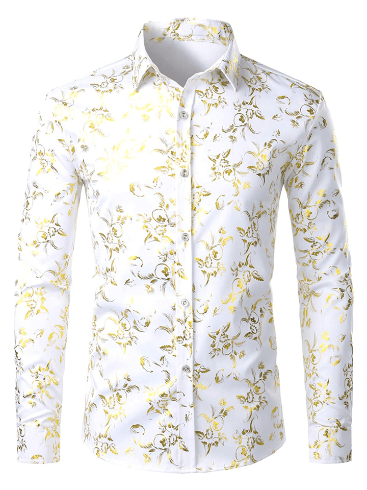Levoire | Chemise Décontractée Manches Longues Homme Blanc