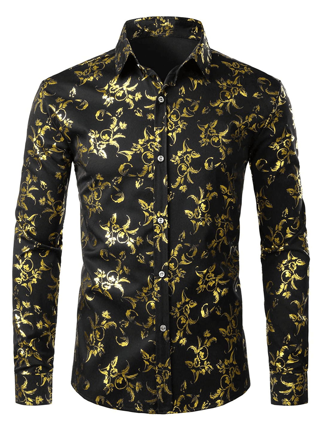 Levoire | Chemise Décontractée Manches Longues Homme Noir