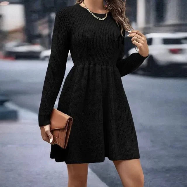 Levoire | Robe Élégante Tricot Noir