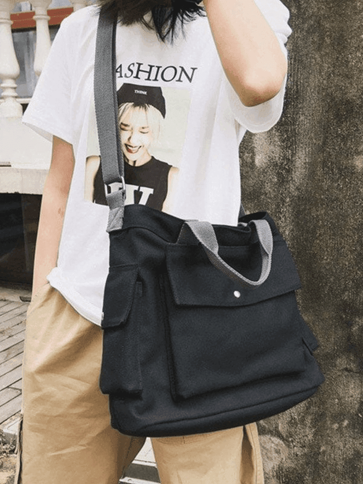 Levoire | Grand Sac En Toile Bandoulière