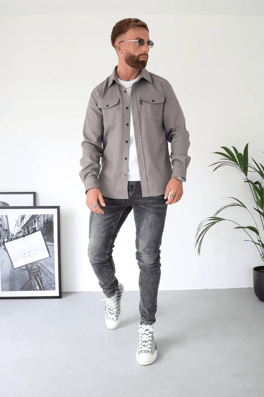 Levoire | Veste Élégante Toutes Occasions Homme Gris