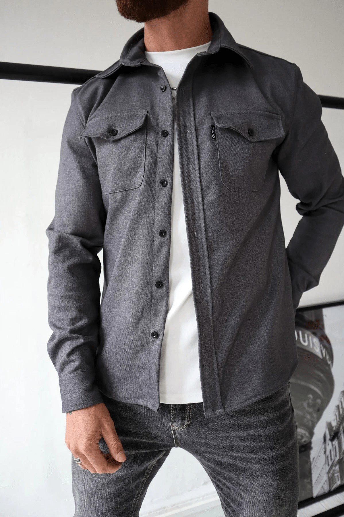Levoire | Veste Élégante Toutes Occasions Homme Gris foncé