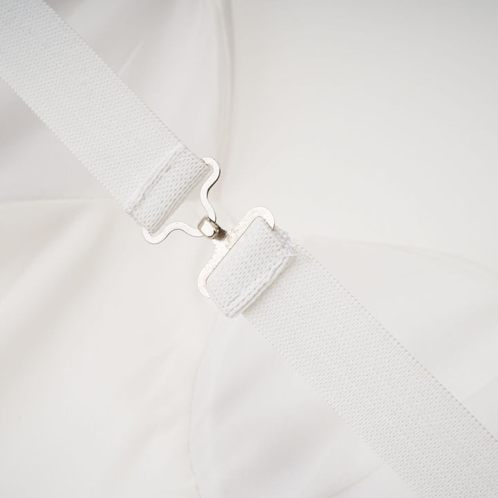 Levoire | Robe Mini Bustier Off-Shoulder Blanche