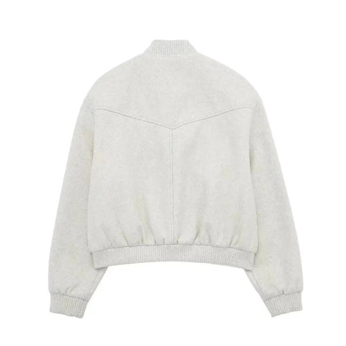 Levoire | Veste Bomber Courte À Manches Longues Avec Boutons