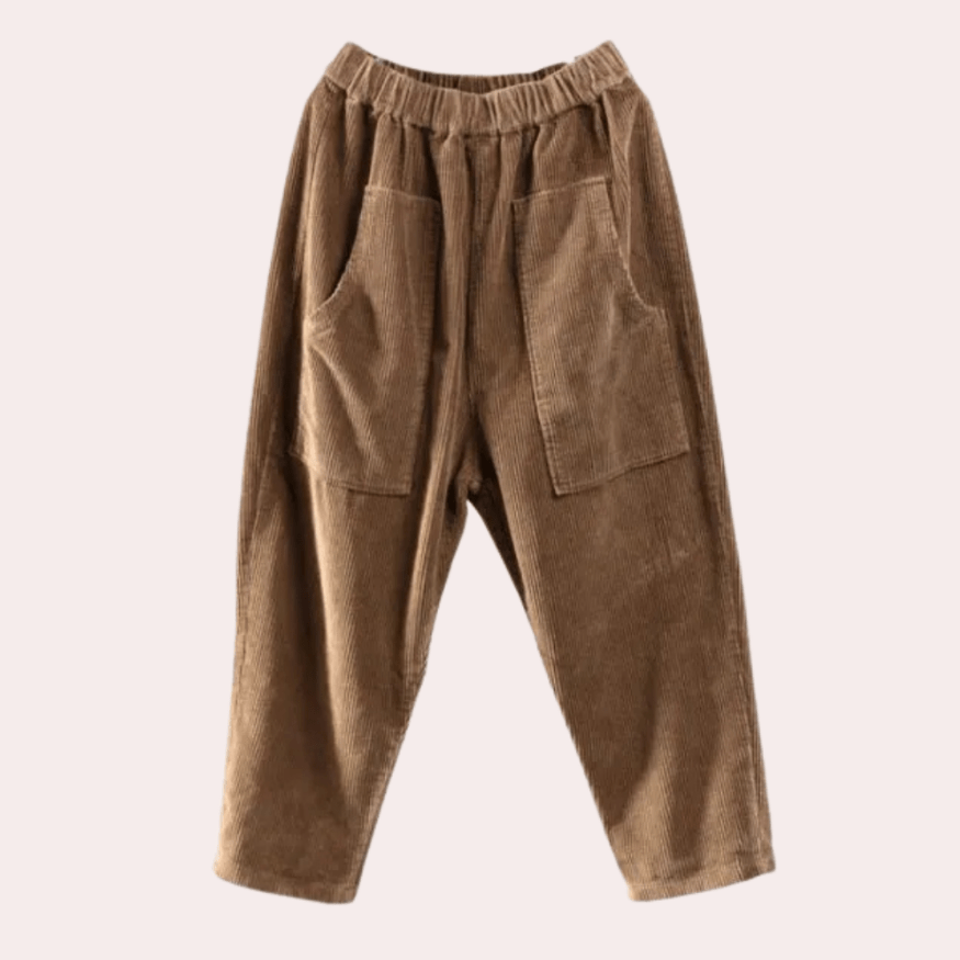 Levoire | Pantalons en velours côtelé décontractés pour femmes
