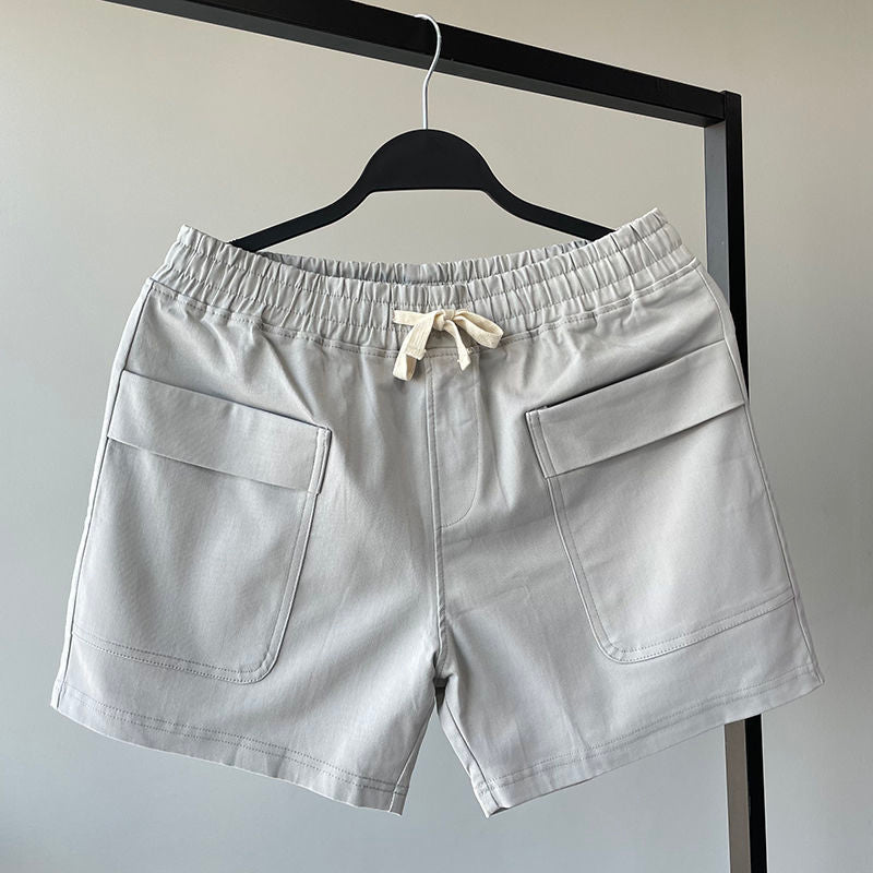 Levoire | Rento Court Été Élastique Taille Gris clair