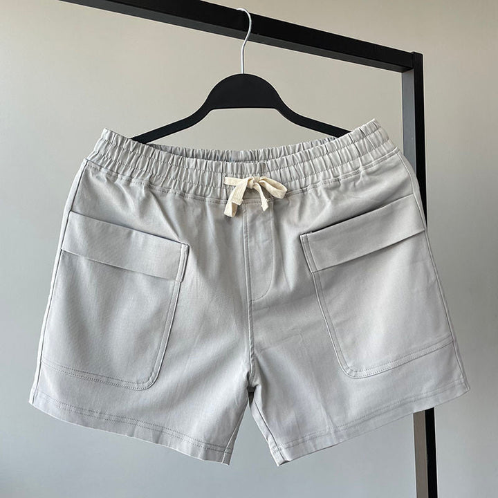 Levoire | Rento Court Été Élastique Taille Gris clair