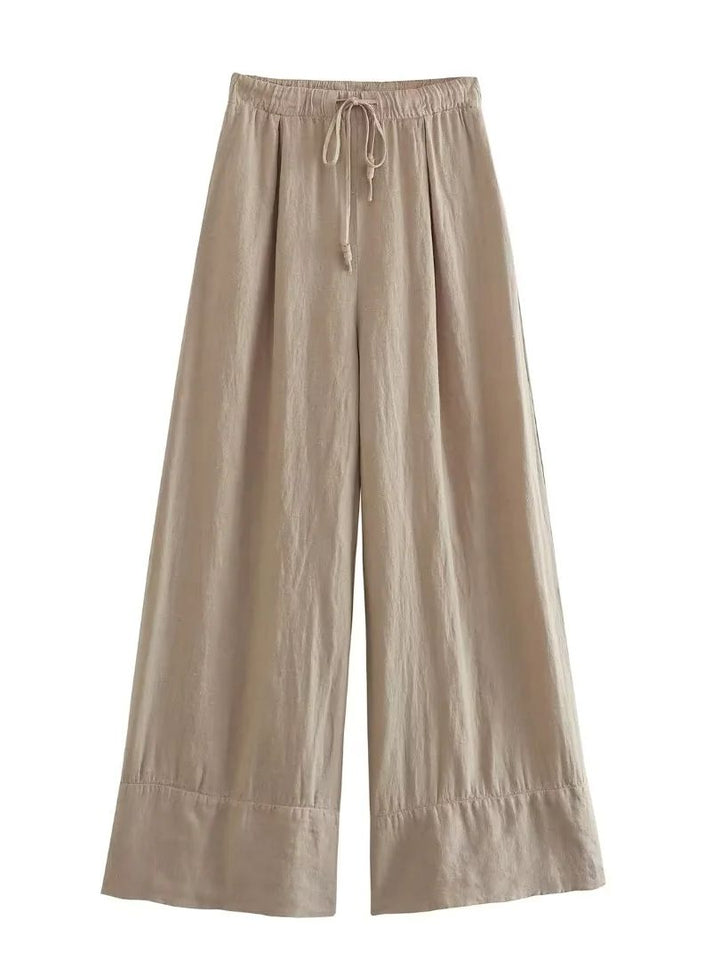 Levoire | Pantalons En Cuir Rentokasattu Von Satz Khaki